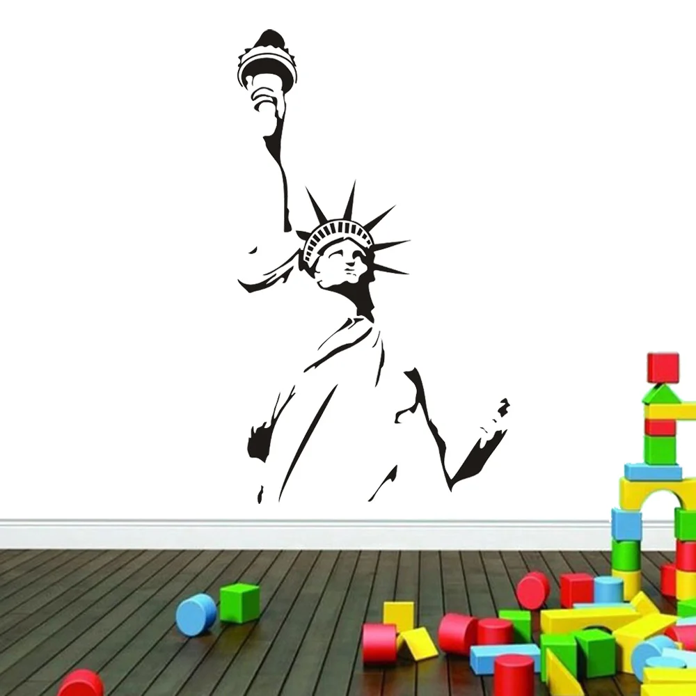 

Statue of Liberty New York America Wall Art Sticker Decal DIY Home Decoration Decor Wall Mural Removable Room Sticker