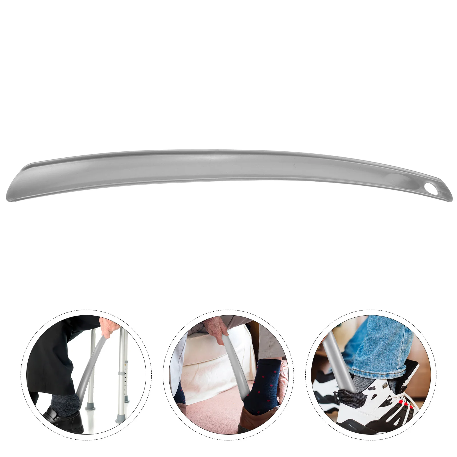 

Long Handle Horn, Extra-Long Shoe Spoon For Boot Removal, Durable Plastic Shoe Helper, Portable Travel Shoehorn For Home