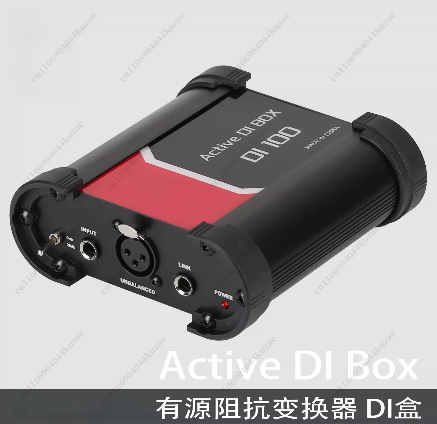 Active DI100 DI Box, Noise Reduction Impedance Converter for Stage Audio Balanced Signal Conversion