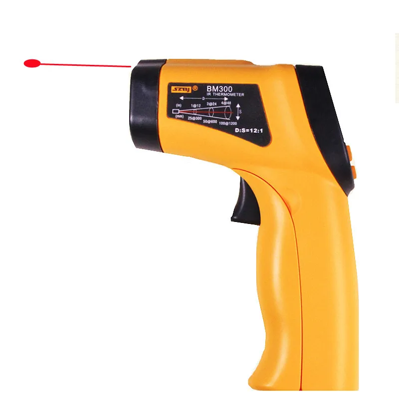 BM300 Infrared Thermometer Measuring Instrument -32℃ to 350℃ Precision Spot Gauge 600℃ High‑Speed Accurate Temperature Detector