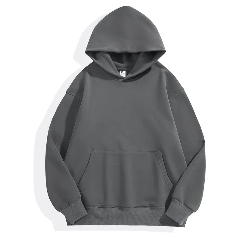 New Thick And Tight Fleece Shoulder Pullover Retro Hoodie Hoodie