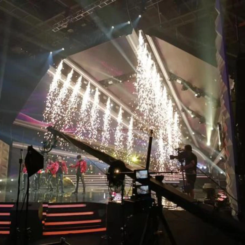 Electronic Stage Cold Spark Waterfall Machine Wedding Banquet Equipment