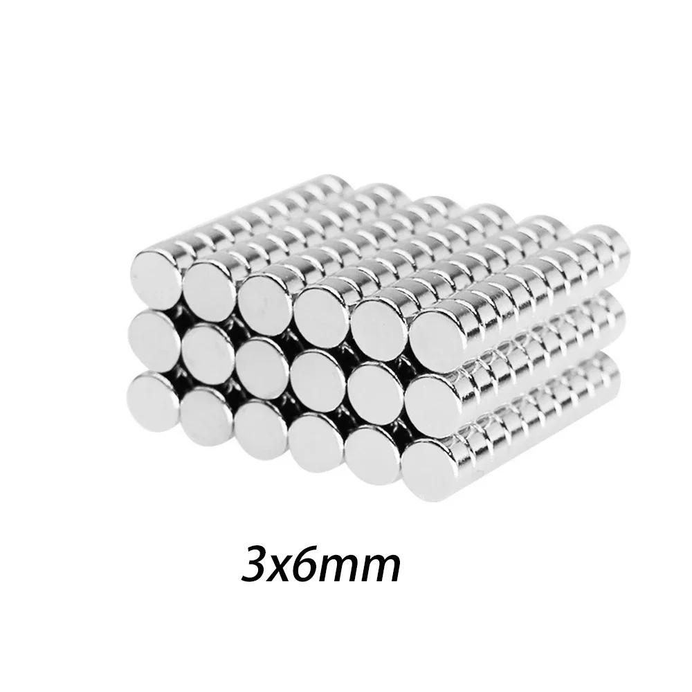 10pcs Baiozraw Neodymium Magnet 6mmx3mm Small Round Powerful Magnets 6x3mm for Voron 3D printer parts