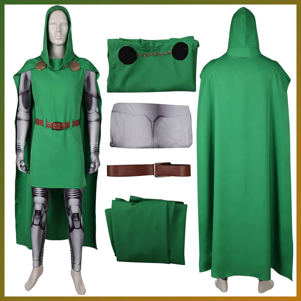 Verkleidung Super Bösewicht Victor Doom Cosplay Umhang Kleidung Film 4 Stücke Fantastisches Kostüm Männer Rollenspiel Fancy Dress Up Party Tuch