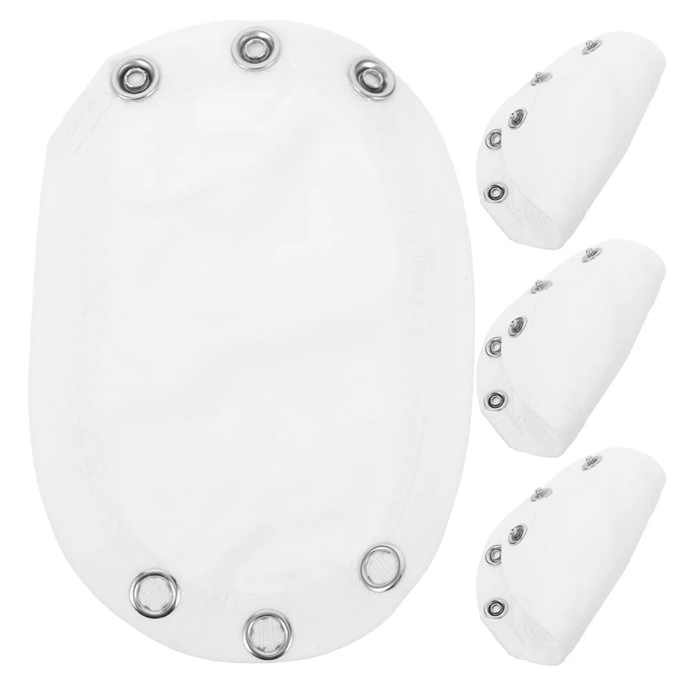

4Pcs Baby Bodysuit Extender Comfortable Cotton Snap Infant Romper Extension Soft Warm Baby Clothing Extender for Boys Girls