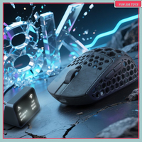 2025 Darmoshark 2.4g M5air Handheld Hand Forged Carbon Fiber 31g Lightweight Wireless Mouse For Pc Windows Macos