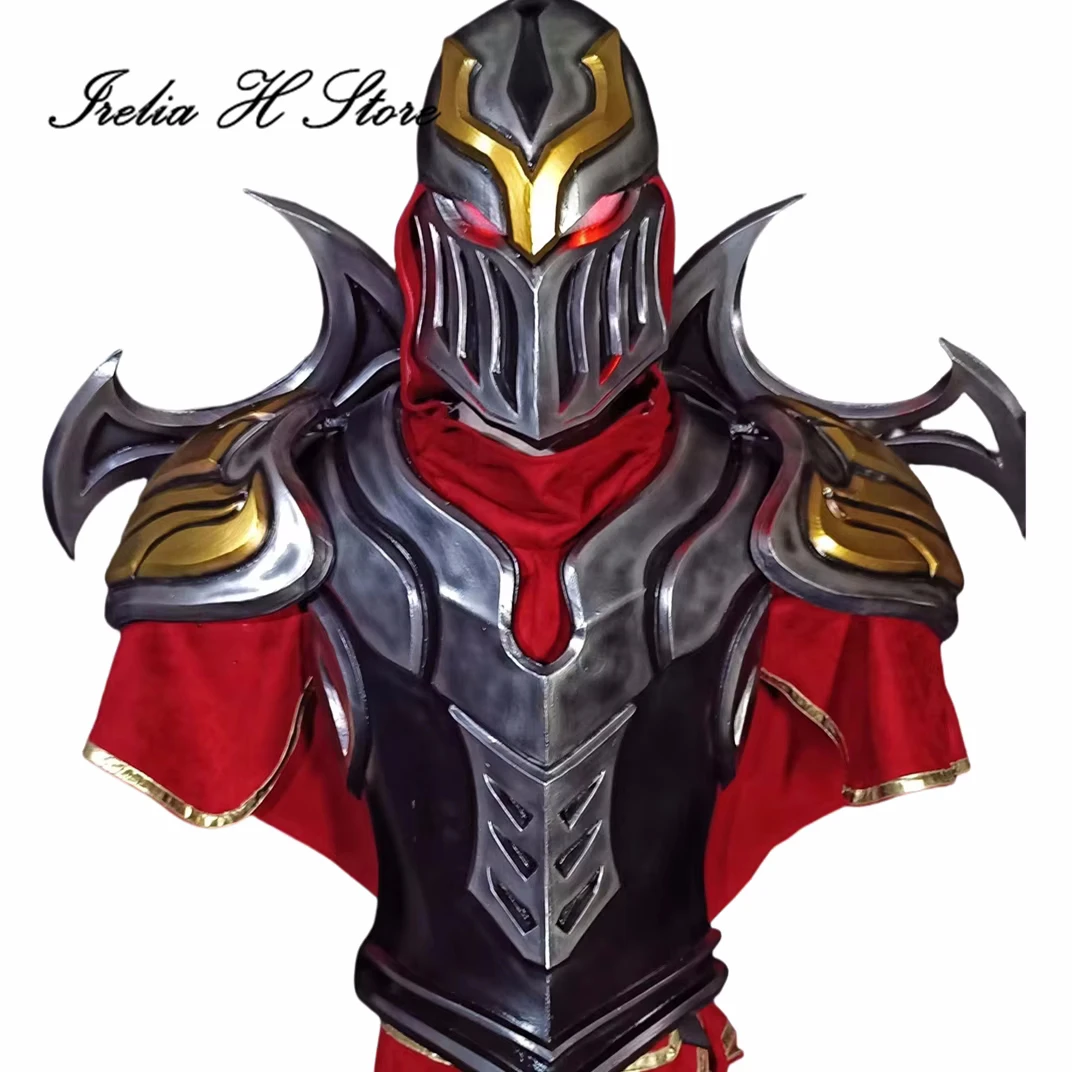 

Irelia H lol the Master of Shadows Zed Косплей Костюм Мужской Полный комплект Костюмы на Хэллоуин Размер на заказ