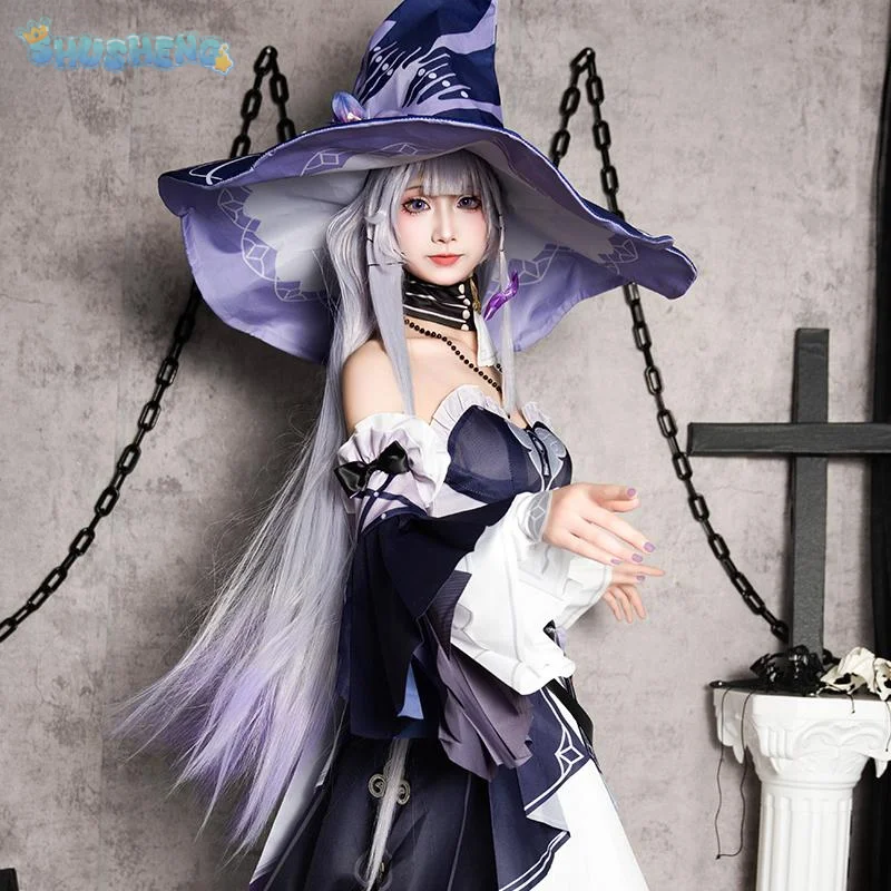 Game Honkai: Star Rail Herta Cosplay Costume Hat socks gloves accessories props set Halloween party sweet Lolita Herta dress