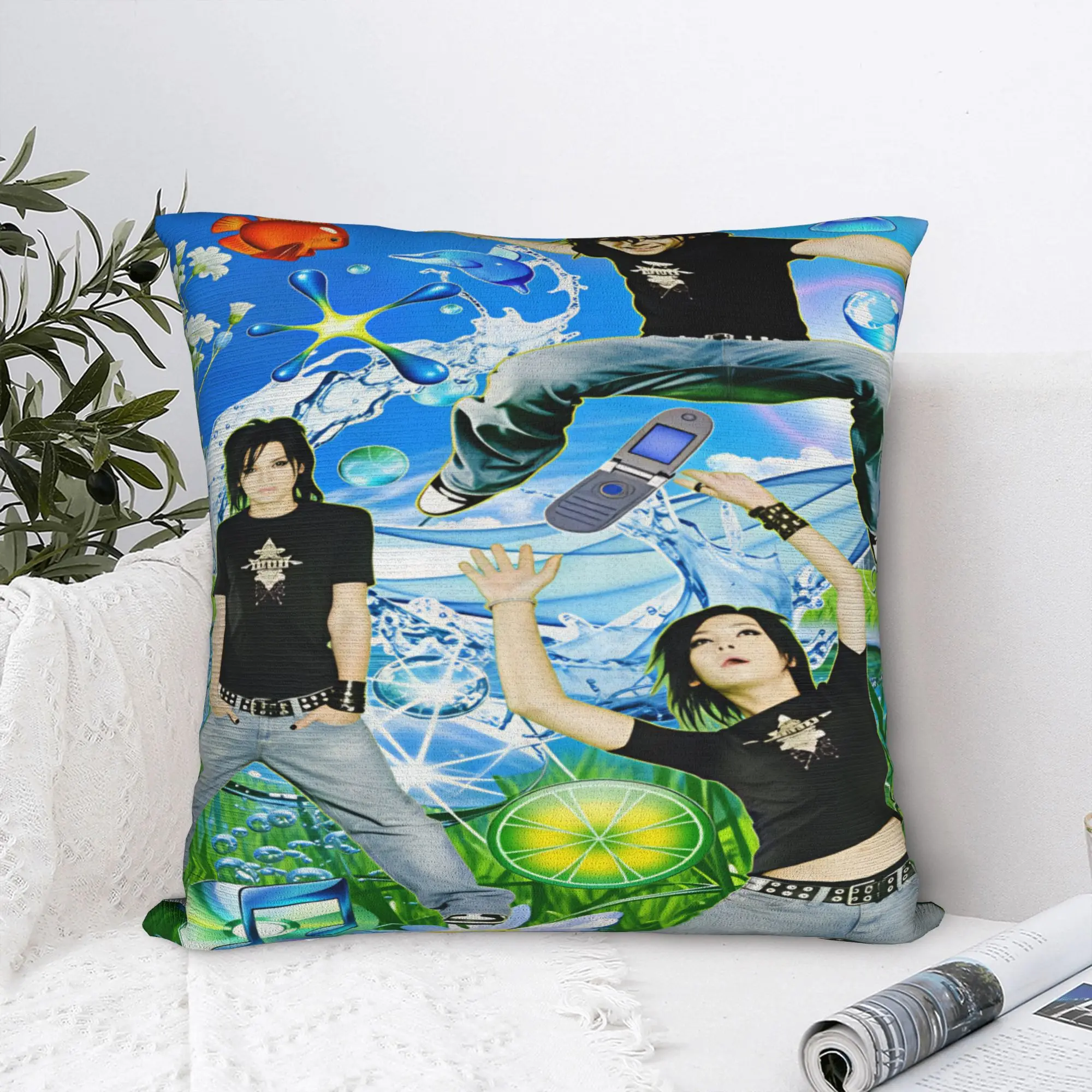Pillow Cover Tokio Hotel Bill Tom Kaulitz   Retro Trendy Pillow Case For Wedding Party Home Decor Pillowcases