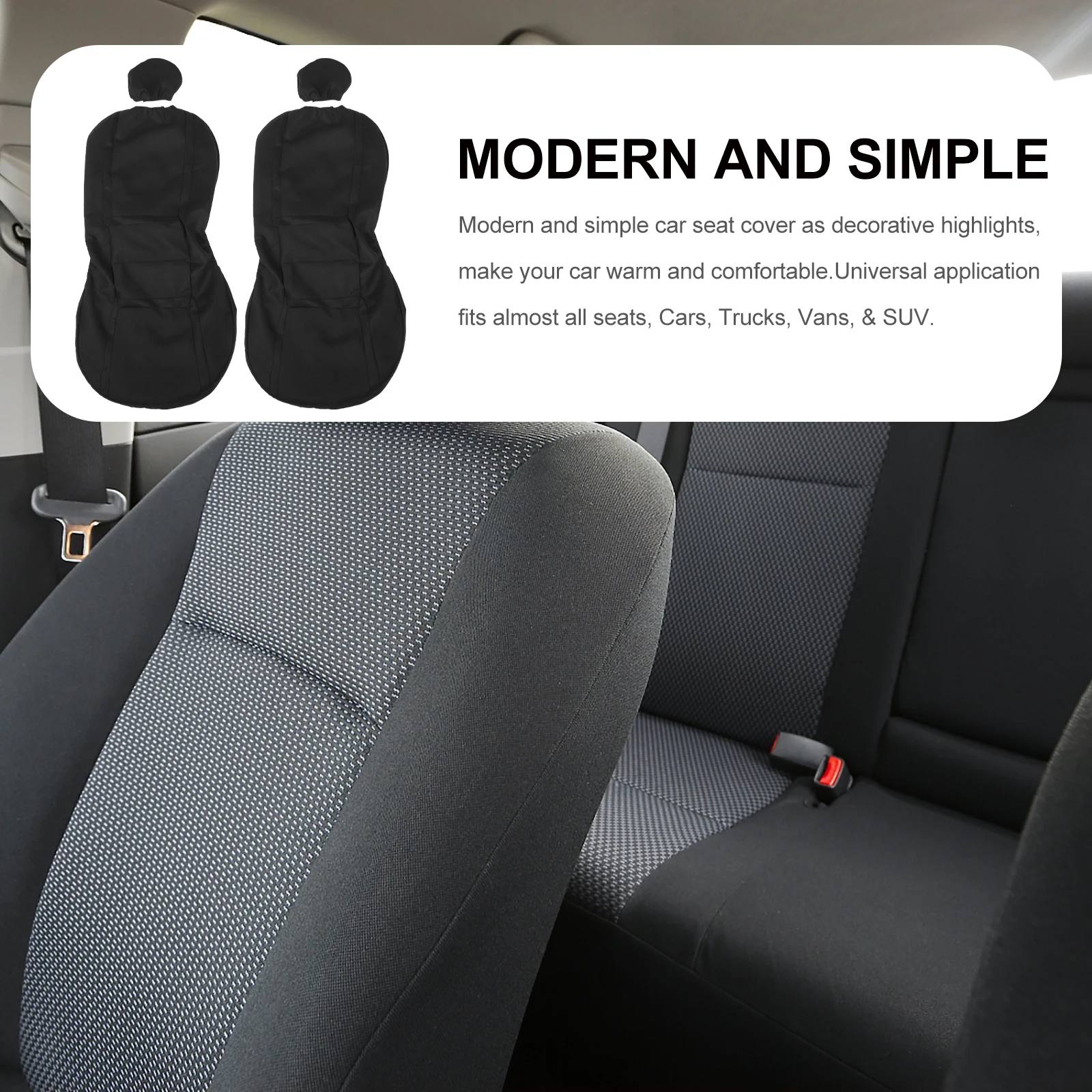 

4 Pcs Car Seat Cover Driver Protective Seats Protector Front Washable Full Universal Automotive Accessories Truck Mat