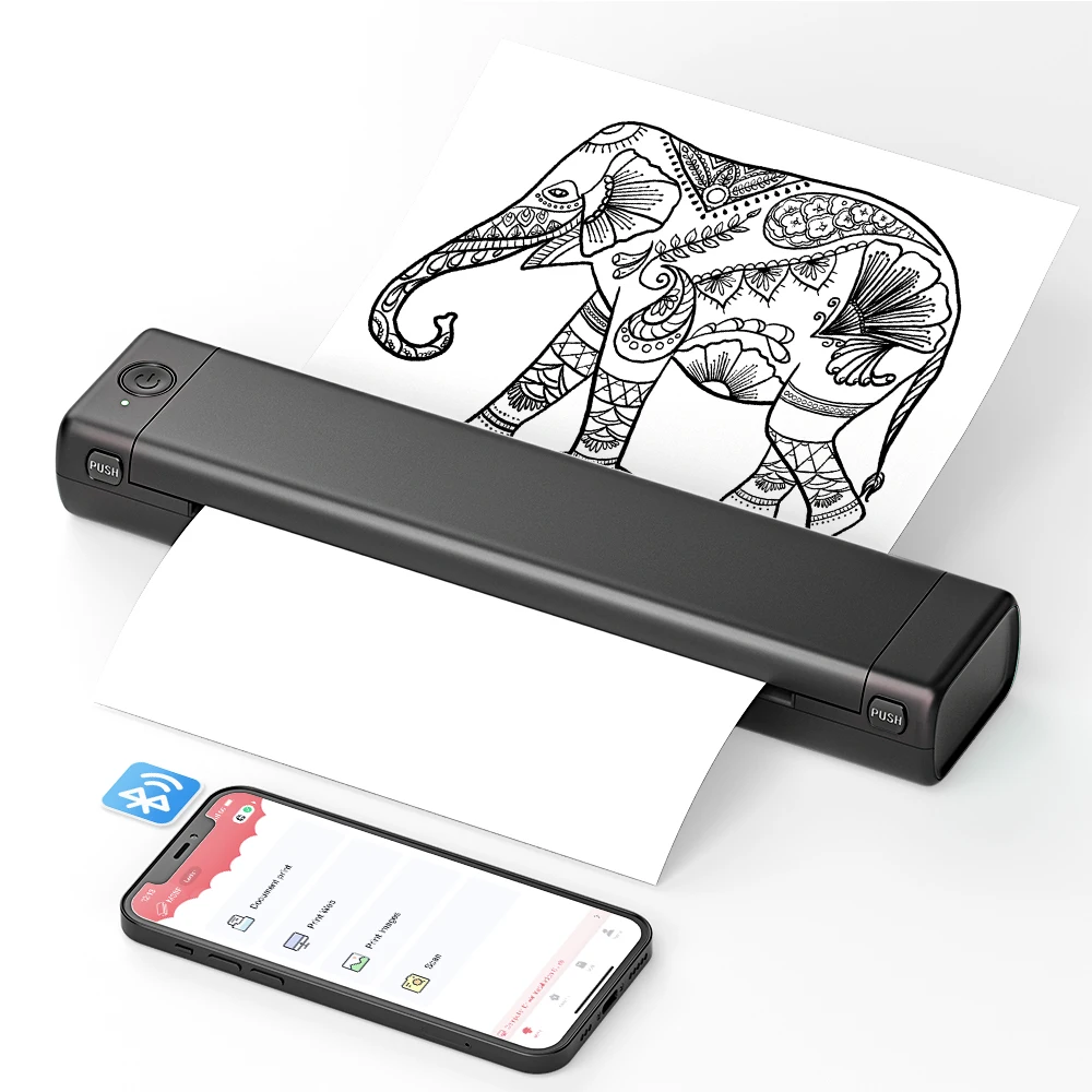 Tattoo stencil transfer printer machine M08F tattoo printer draagbare thermische stencil maker voor foto tekenen afdrukken copier