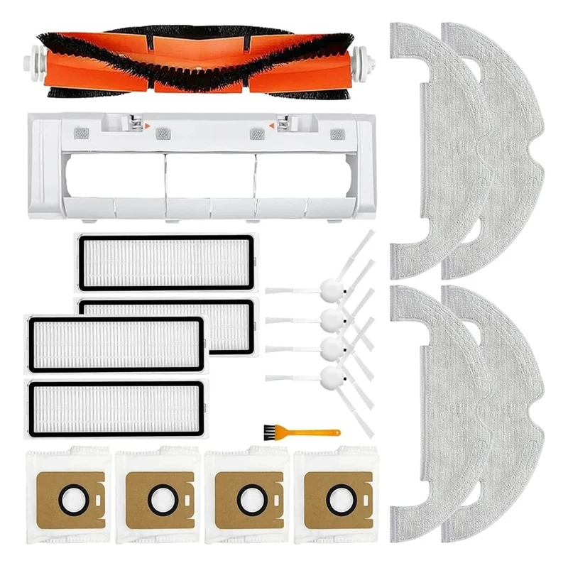 Замена для Dreame Bot D10 Plus/RLS3D основная щетка, боковая щетка, ткань для швабры, HEPA-фильтр, мешок для пыли, крышка основной щетки