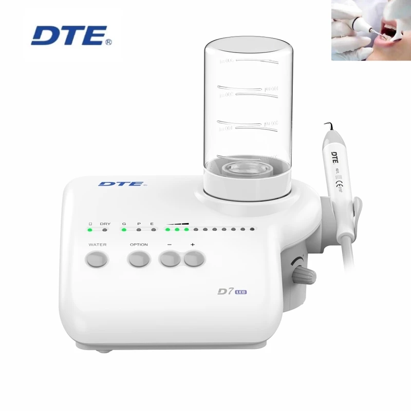 

Dental Ultrasonic Scaler DTE D7 Oral Irrigator Tartar Removal Automatic Water Supply Tooth Cleaning Machine Dentistry