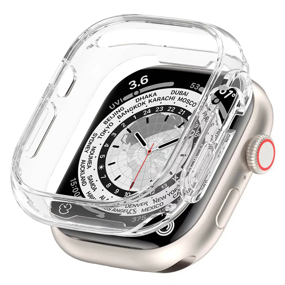 Watch Case For Apple Watch Ultra 49MM,Hard PC Screen protector Cover Bumper For Iwatch Series Ultra 2 Accessories