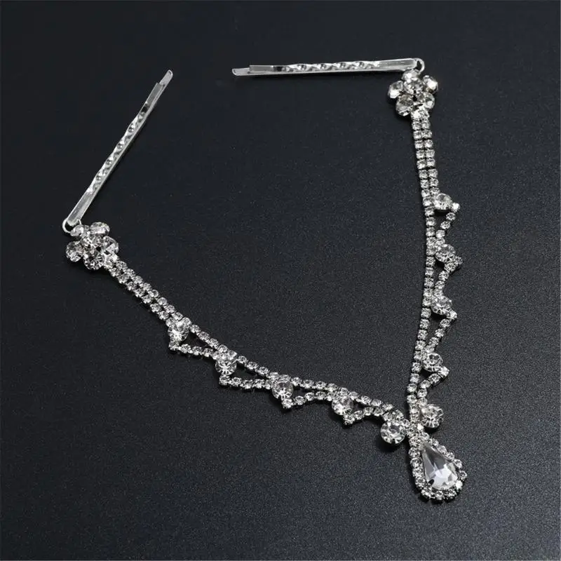 Stirnkette Schmuck Indianer für Kopfkette Haarschmuck Kristall Kopfschmuck Braut Stirnband Kette f – Detail 2