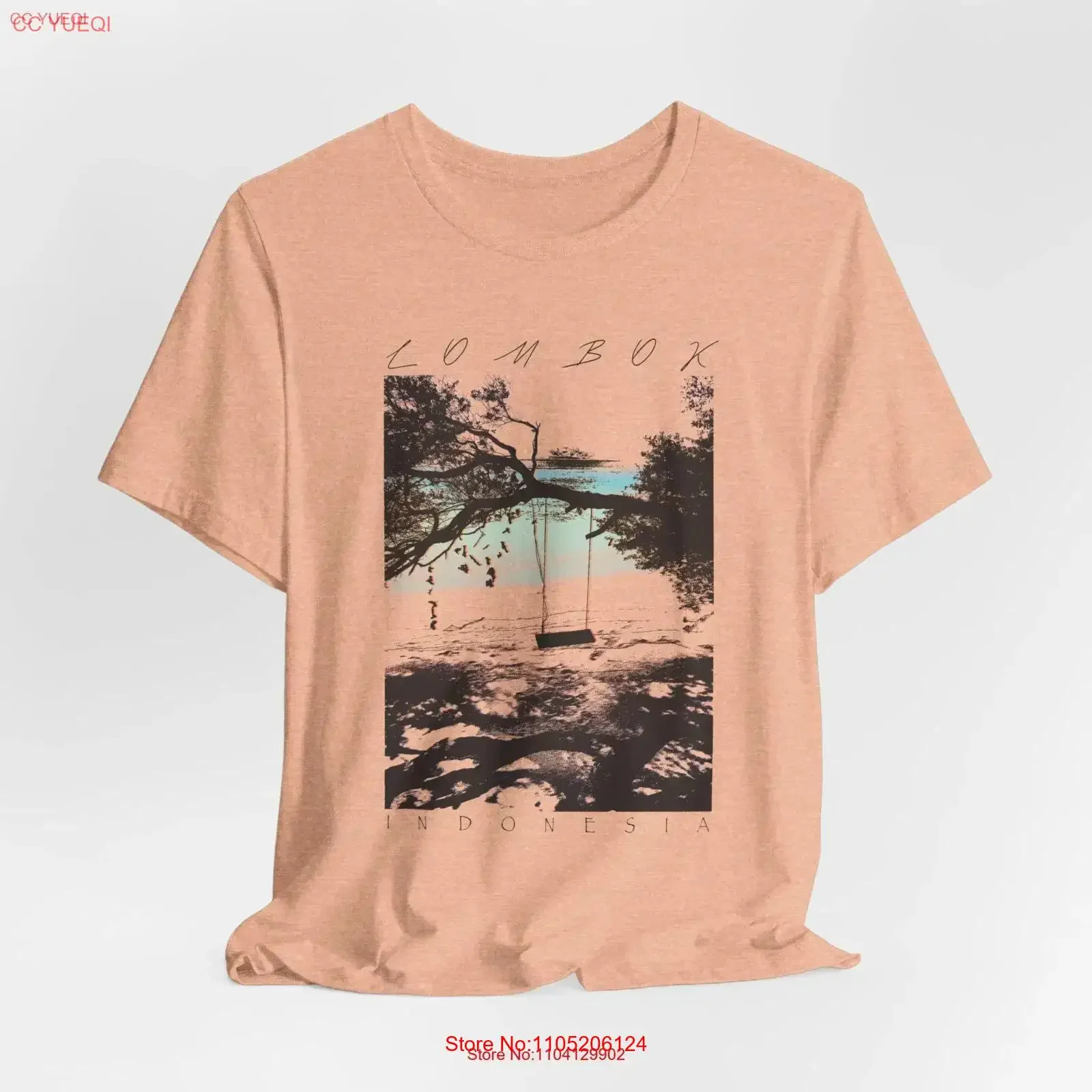 

Ломбок Индонезия Футболка для серфинга Любители пляжных путешествий для нее винтажная стираная дизайнерская одежда для дома Стильная дышащая удобная одежда
