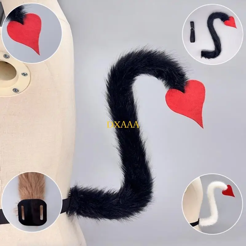 DXAA 1/2pcs Animal Yak Costume Set con Accessori per coda Yak Yak Orecchie Yak per Halloween Fancy Dress Party Props Regali