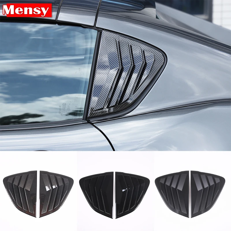 For Mazda MX-5 2016-2023 Window Rear Triangle Blinds Trims Carbon Fiber Color ABS Accessories (hardtop version)