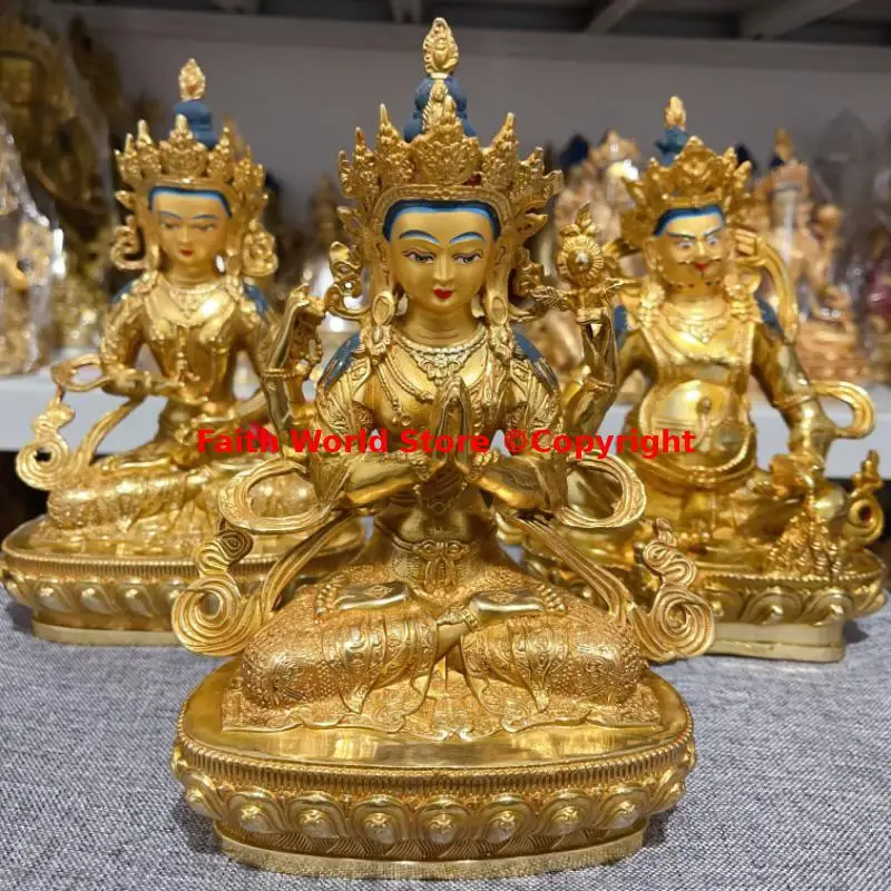 free ship Tibet Nepal Thailand Buddha statue Shadakshari Avalokitesvara Vajrasattva Jambhala HOME protection temple worship 8