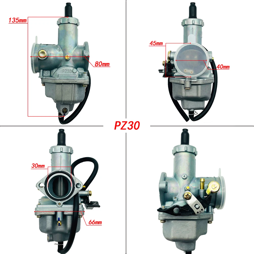 Ltz 400 Mini Moto Pz30 manual throttle carburetor suitable for Honda cb Cg175 200 250cc 30mm off-road motorcycle Sale