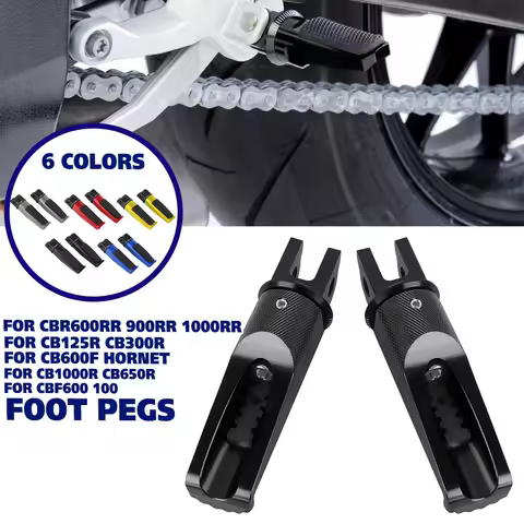 For Honda CBR250R CB600F HORNET Front Padel Footrests Foot Pegs CB125R CB300R CB1000R 08-20 CB650F CBF 600 CBR600 900 1000RR