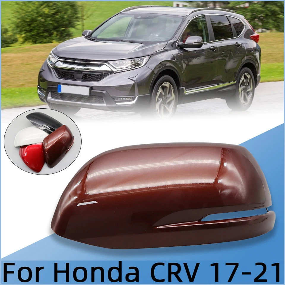 

For Honda CRV CR-V 2017 2018 2019 2020 2021 Wing Side Rearview Mirror Cover Lid Shell Exterior Housing Cap With Turn Signal