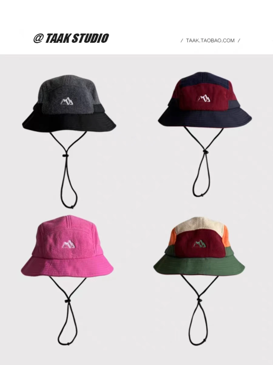 2023New Kurze Krempe Farbe Passenden Ohr Schutz Herbst Winter männer frauen Baseball Kappe Warme Outdoor Samt Aviator eimer Hut – Detail 12