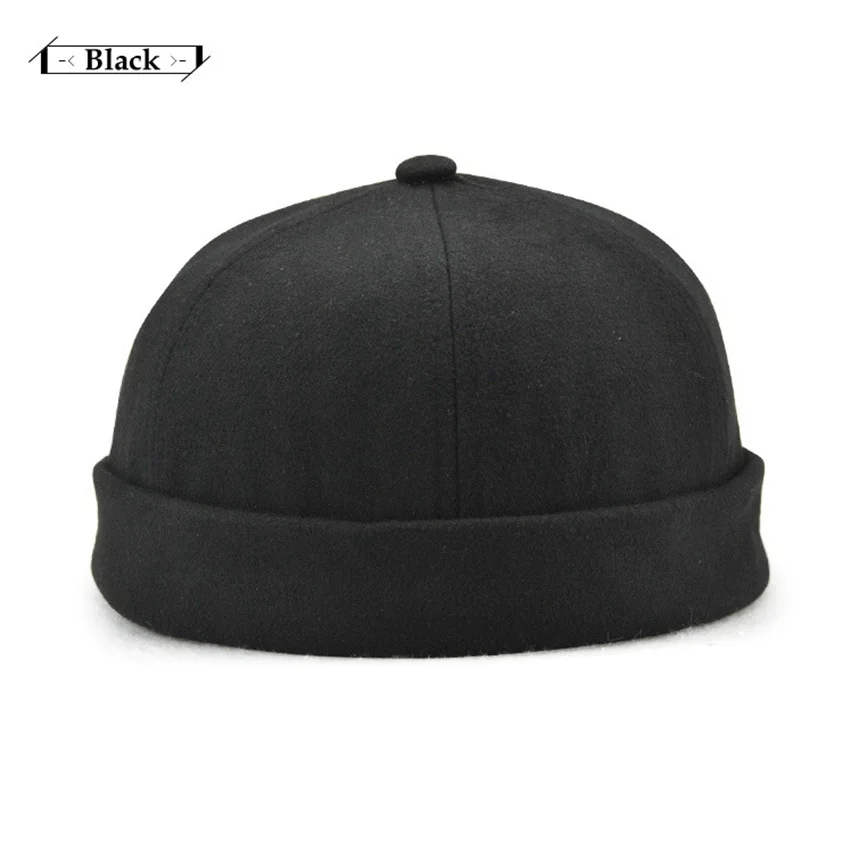 Fashion Spring Autumn Men and Women‘s Skullcap Cotton Beanies Hat Sailor Cap Foldable Portable Hats Worker Pumpkin Hat