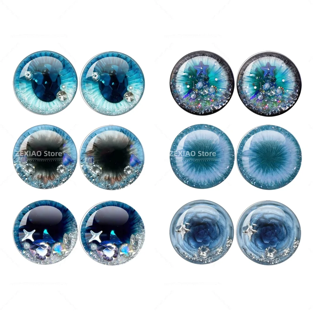 Image of Blyth Puppe BJD Spielzeugpuppe Kreatives Muster Anime Augen Glas-Augen Cabochons Rund 10MM-40MM Drachen-Katzenauge Spielzeug DIY Schmuck