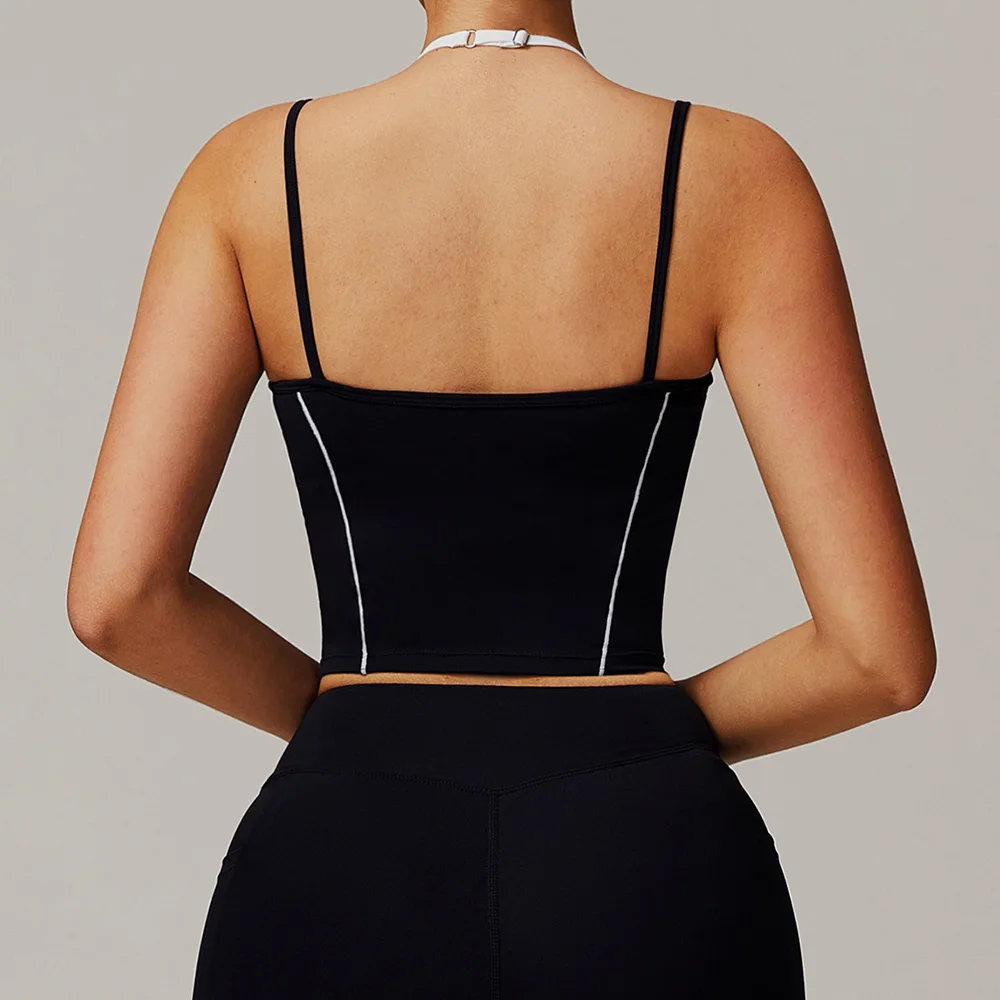 حمالة صدر رياضية قابلة للتنفس للنساء، حمالة صدر للياقة البدنية مضادة للعرق، حمالة صدر لليوجا مقاومة للصدمات، حمالة صدر رياضية عالية القوة، حمالة صدر للتمرين في صالة الألعاب الرياضية #4