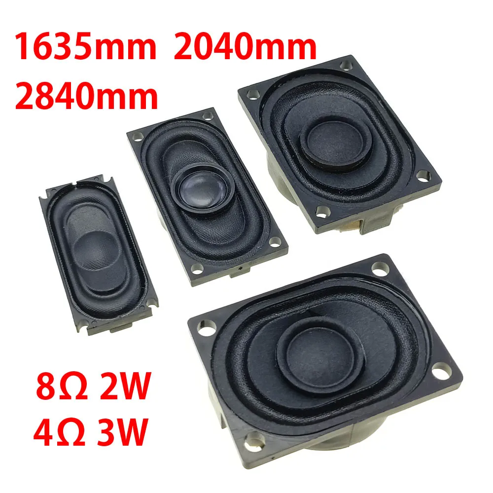 8Ω 2 واط 4Ω 3 واط المتكلم 1635 مللي متر 2040 مللي متر 2840 مللي متر المتكلم مستطيلة البلاستيك الداخلية مغناطيسي مرونة موجة الملاحة مكبر صوت رقمي