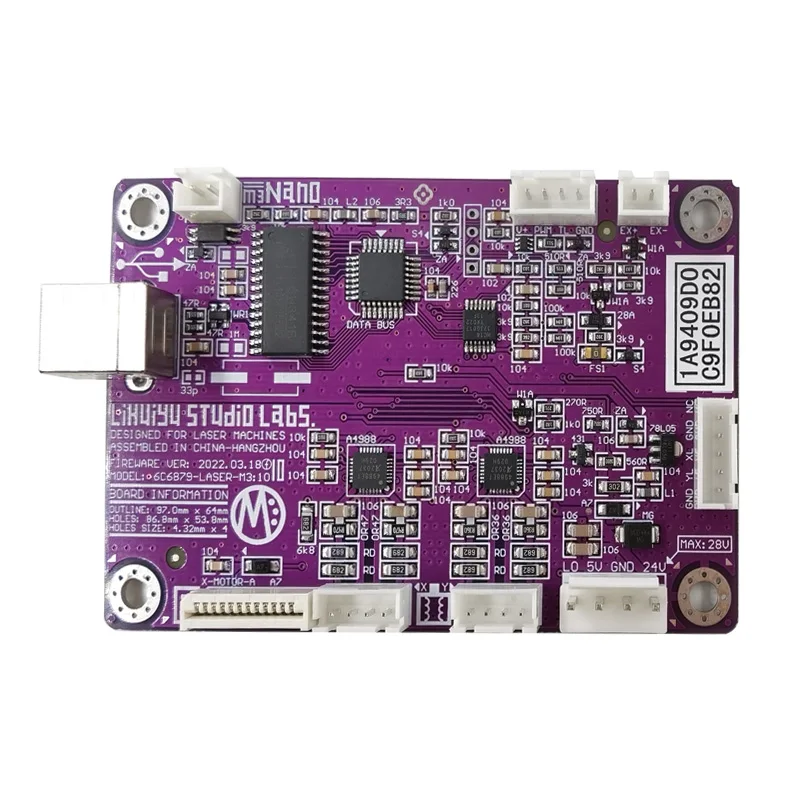 1pc Lihuiyu M2 M3:10 Nano Mother Main Board sistema di controllo Laser per fai da te 3020 3040 K40 6040 macchina da taglio per incisione Laser Co2