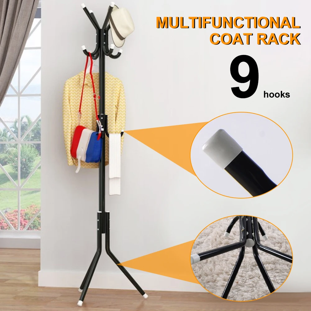 Floor Stand Coat Rack Household Metal Clothing Racks Simple Combination Clothes Hanger Clothing Display Stand Hanging Clothes
