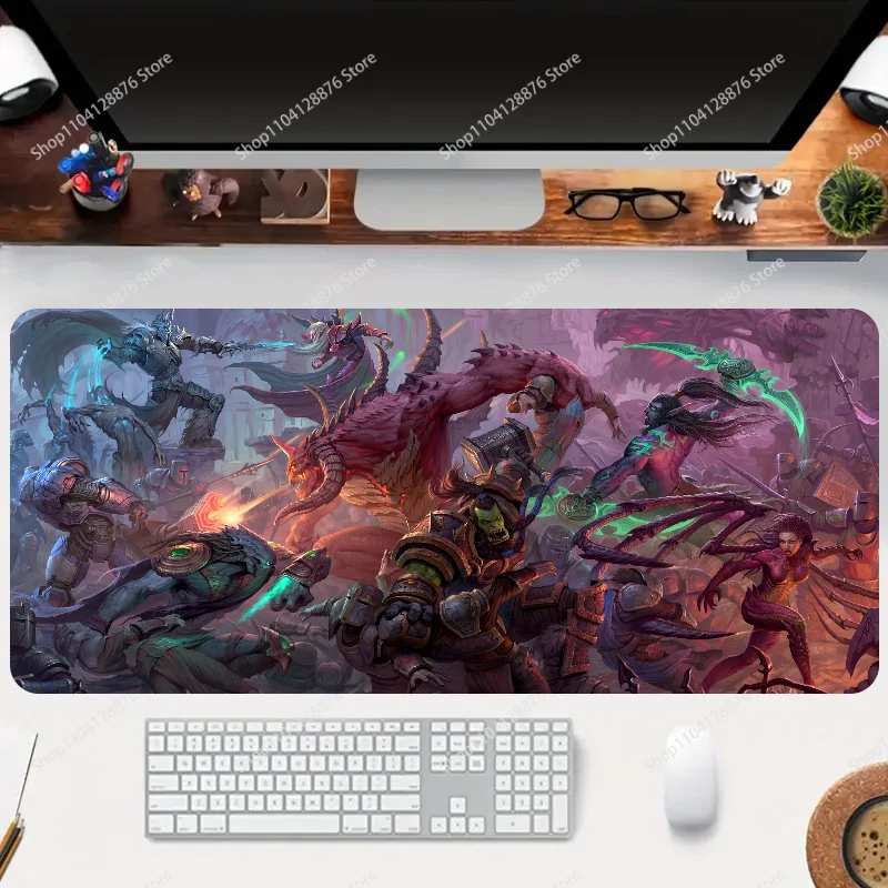 1pc Heroes Of The Storm antislip muismat geschikt voor kantoorcomputers laptops e-sport spel bureaumatten XXL toetsenbord