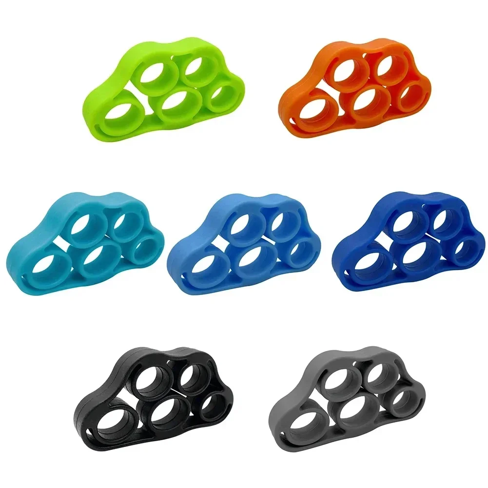 سيليكون إصبع القابض الصالة الرياضية قبضة اليد المقاومة الفرقة المعصم نقالة مرنة خمسة أصابع المتوسع قوة المدرب ممارسة #1