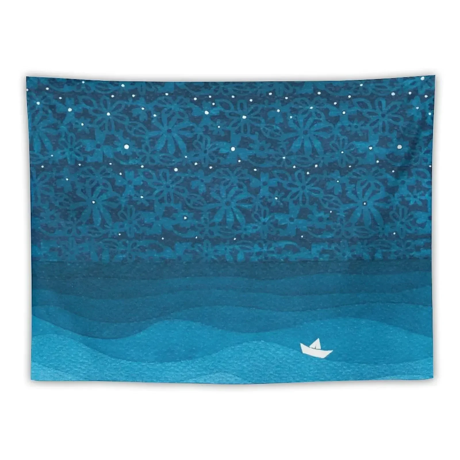 

Ornament sky, ocean, sailboat Tapestry Wall Hangings Decoration Bedroom Decor Things To The Room Tapestry