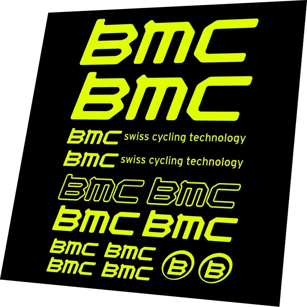 For BMC swiss cycling technology Bike Bicycle Frame Graphic  Decals Stickers Set Vinyl / CHOOSE COLOUR