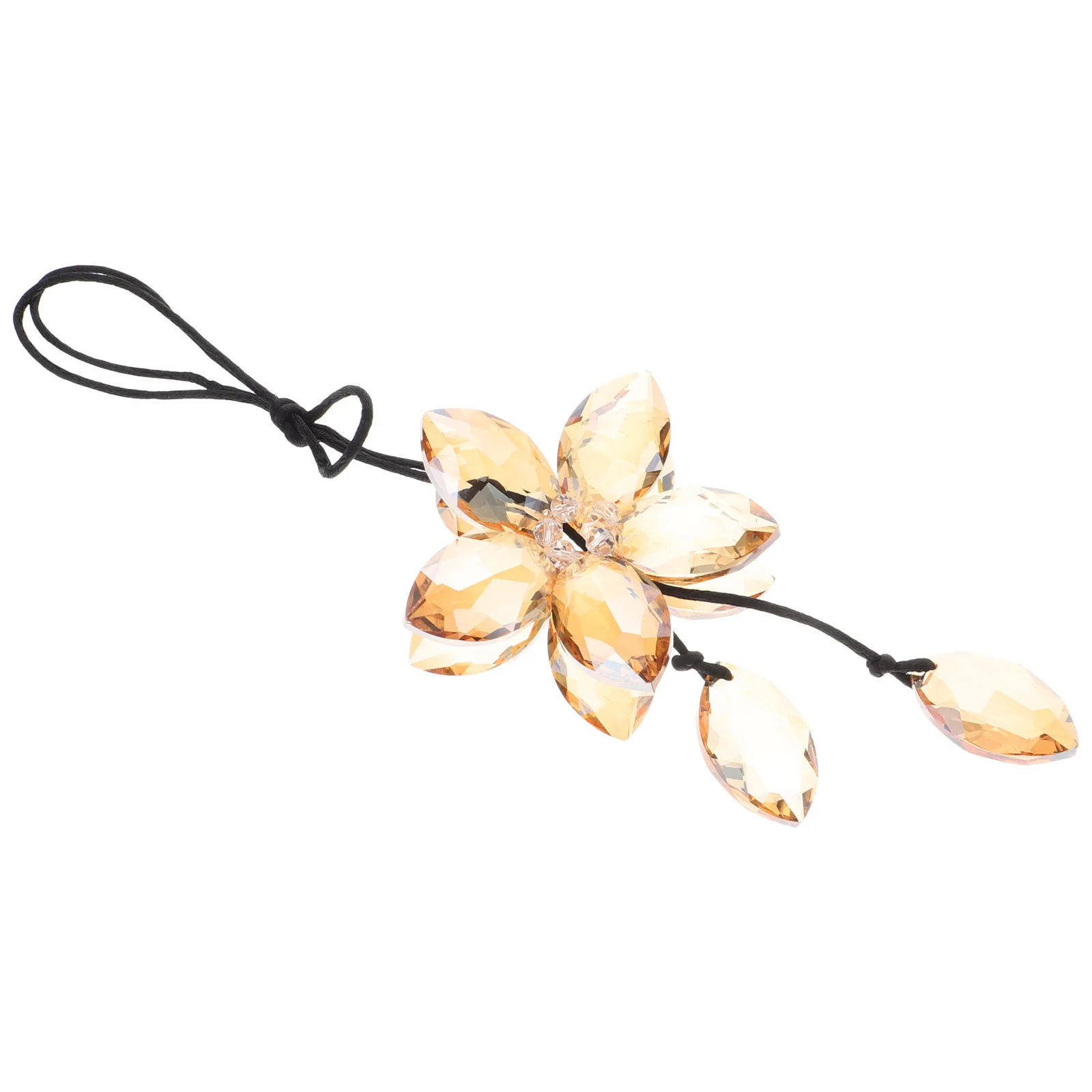 

Crystal Curtain Pendant Car Hanging Rhinestone Heart Decor Clear Lightweight Portable No Fading Sparkling Elegant Wedding