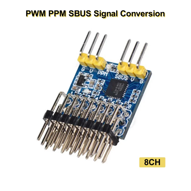 

8CH PWM PPM SPP-SBUS Receiver 32bit Encoder Signal Conversion Module Converter input voltage 3.3-20V For RC Model Drone Parts