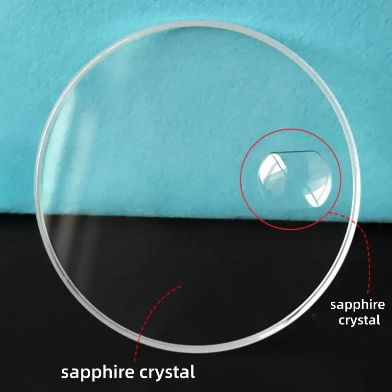 

Calendar Window Watch Flat Sapphire Crystal with Bubble Magnifier for 178383 178273 178240 228238