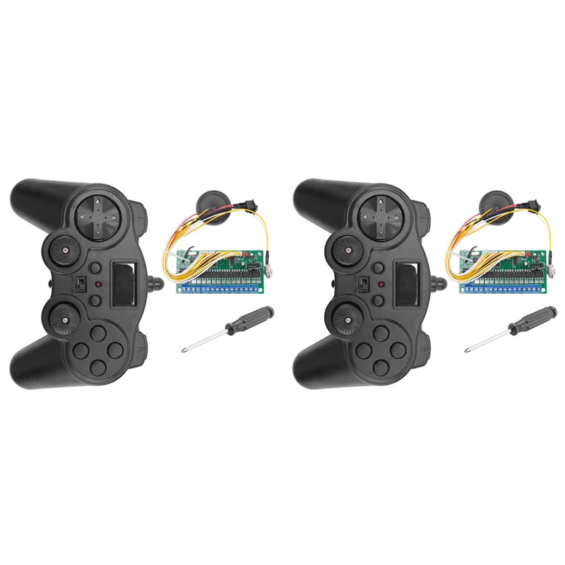 

LCLL-2X 16 Channel 2.4G Remote Control Transmitter + Receiver Board Control Panel 12V Controller DIY For RC Car/Ship