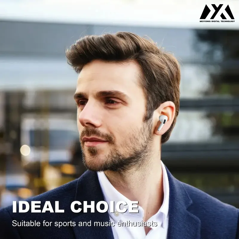 AT2-In-Ear-Funk-Bluetooth-Kopfhörer, Stereo-Rauschunterdrückung, Bluetooth 5.30-Version, hochauflösende Musik, lange Akkulaufzeit