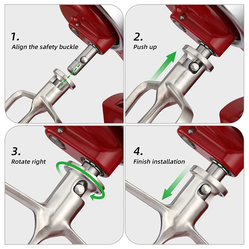 Stainless Steel Flat Stirrer Attachment For Kitchenaid 4.5-5 Quart Stand Mixer With Tilting Head, Dishwasher Safe