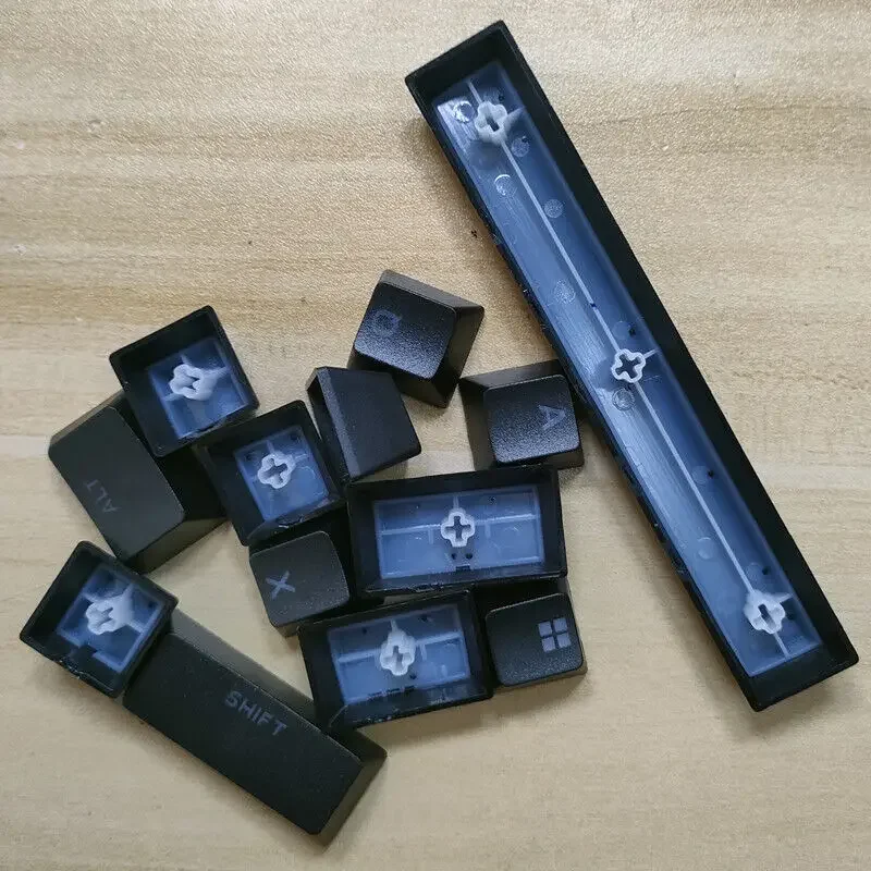 Een volledige set ZWARTE keycaps voor Alienware aw920k Tri-Mode draadloos gamingtoetsenbord