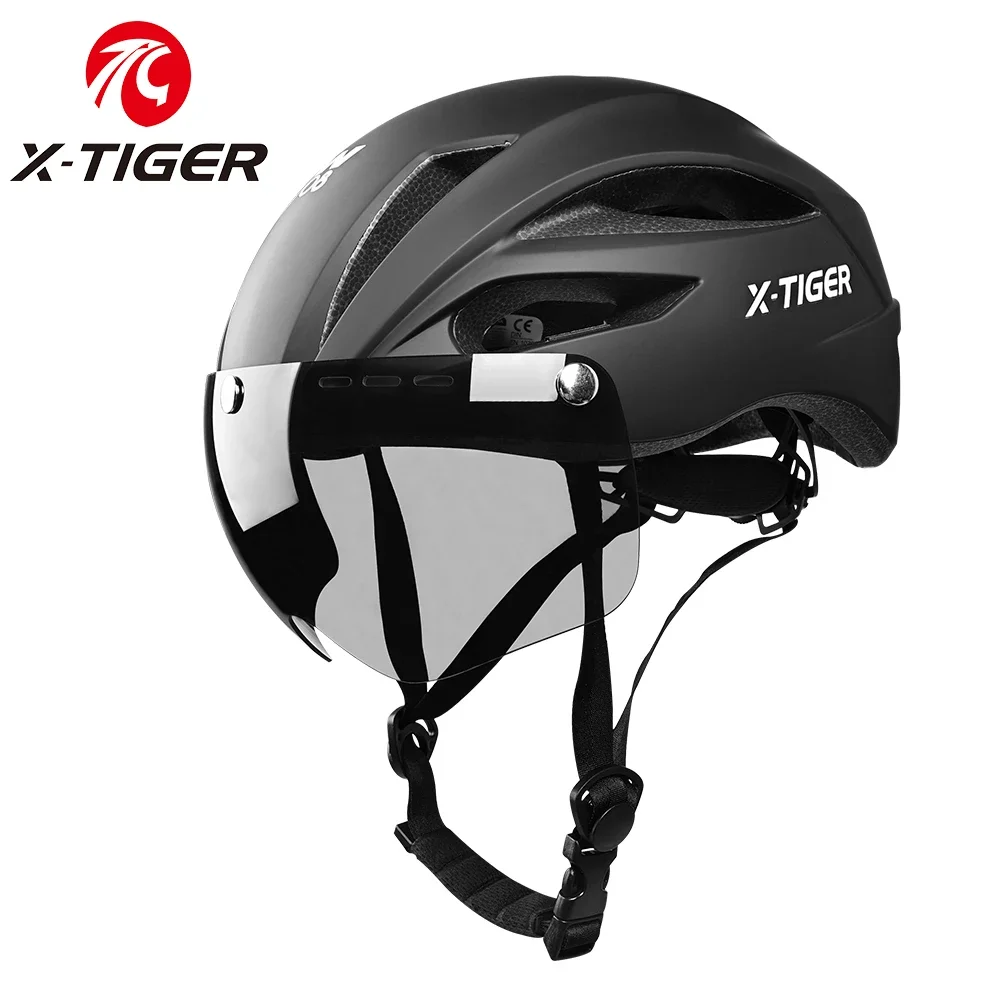 

Спортивный шлем X-TIGER Легкий защитный шлем с магнитными очками Шлем MTB шоссейный велосипедный шлем Велосипедный спортивный шлем
