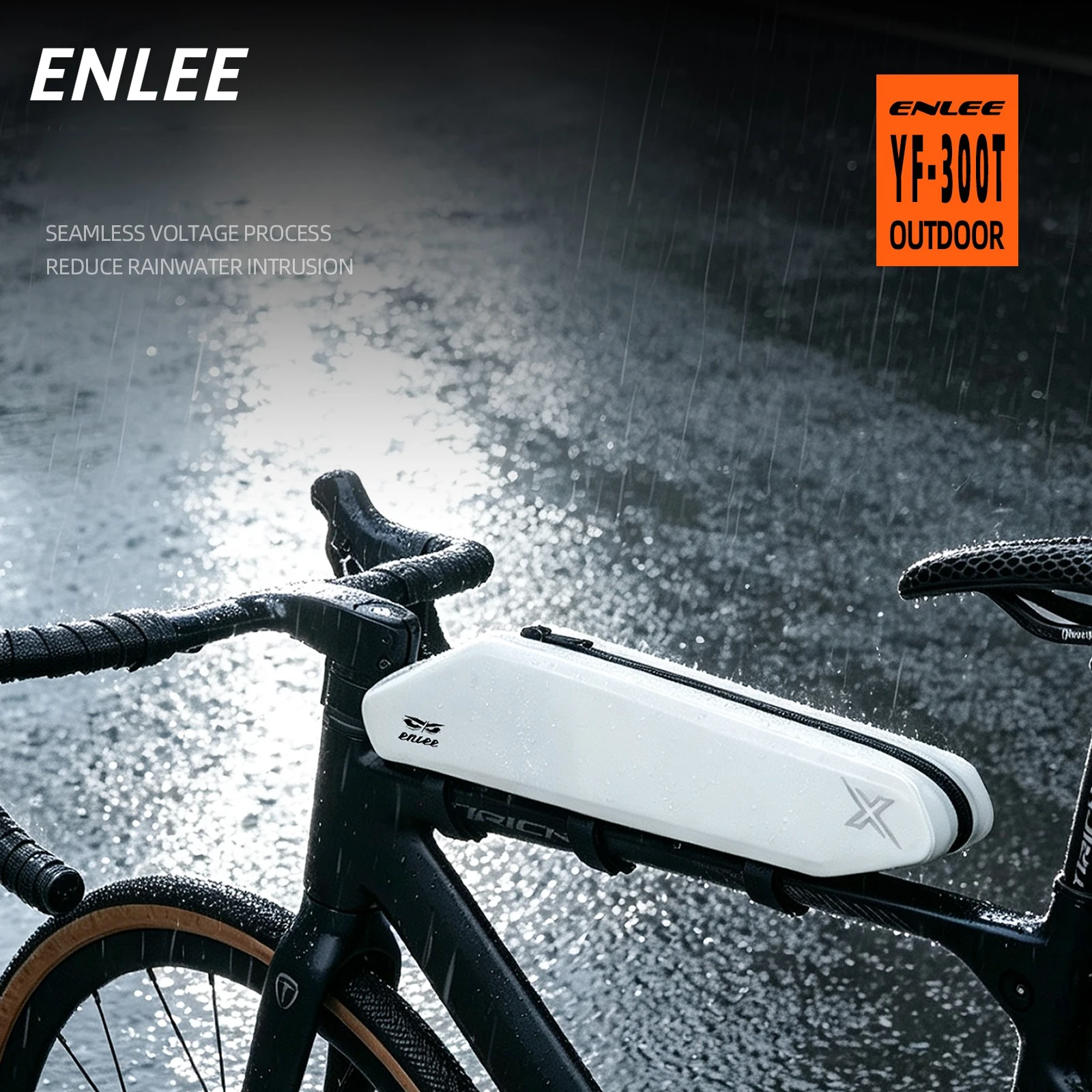 ENLEE Fashion Hard Shell Top Tube Bicycle Bag 1.8L Waterproof Storage Bag Upgraded Gift Bicycle Bag Suitable for Road Vehicles