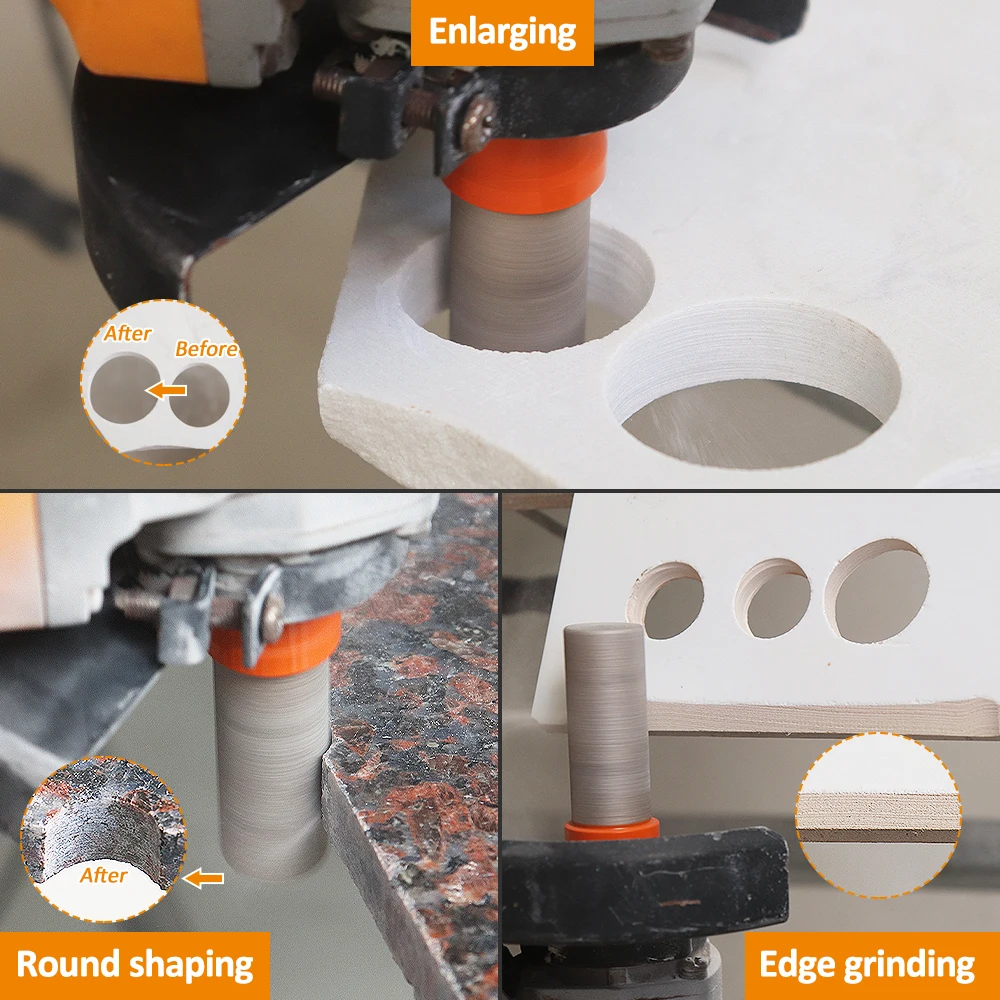 BGTEC 1/2 pz 10-35mm frese diamantate lucidatura piastrelle marmo granito porcellana ceramica quarzo Finger Bits apri fori corone