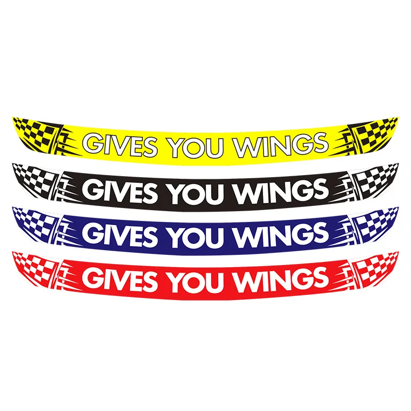

Decorative Decal For Helmets, Visors, Cars & Motorcycles "Give You Wings" Waterproof Motorcycle Racing Sticker