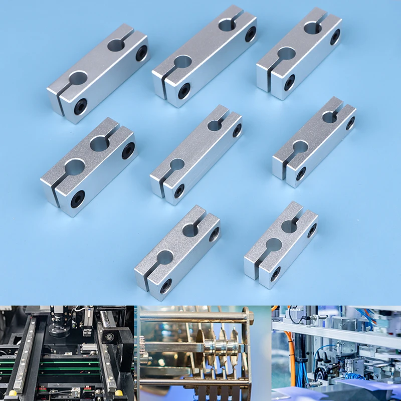 6MM 8MM Pillar Parallel Clamp With The Same Diameter Optical Axis Fixing Steel Pipe Round Frame Connector