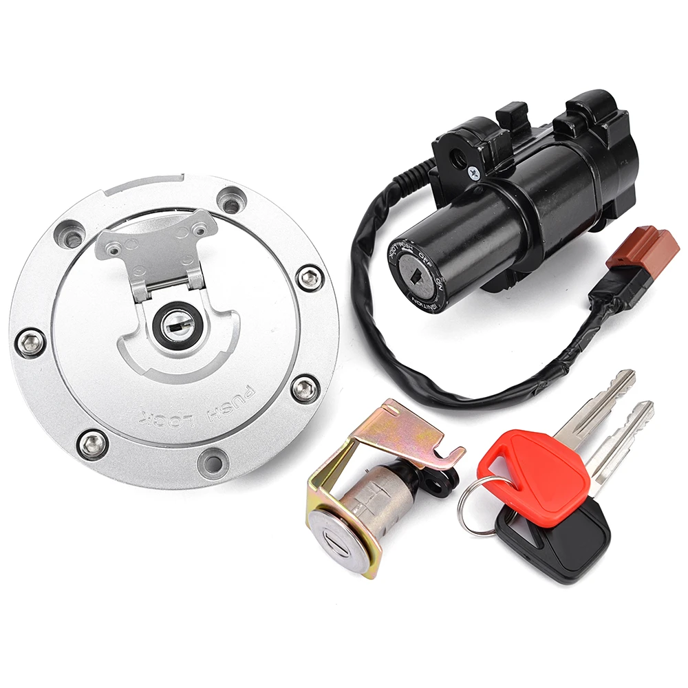 35010-MEL-670 Tampa do Tanque de Combustível, Interruptor de Ignição e Trava de Assento com Kit de Chaves para Honda CBR1000 CBR1000RR CB600F Hornet